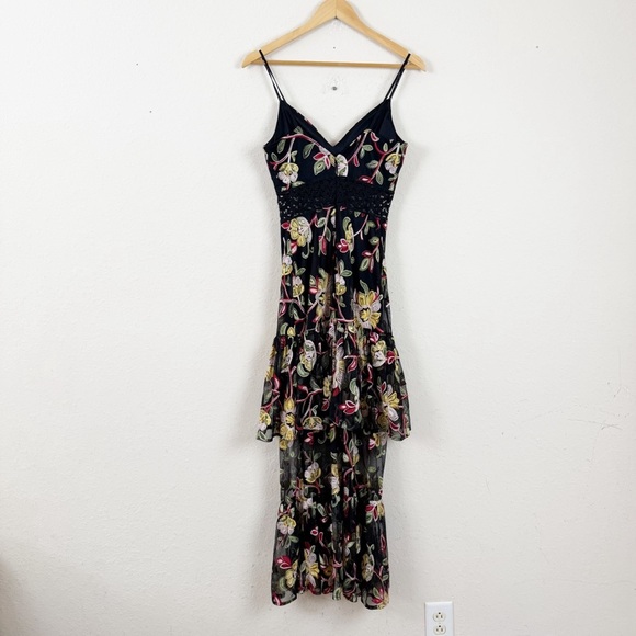 PatBO C&A Collection Floral Tiered Maxi Dress Size 36 - Picture 6 of 7